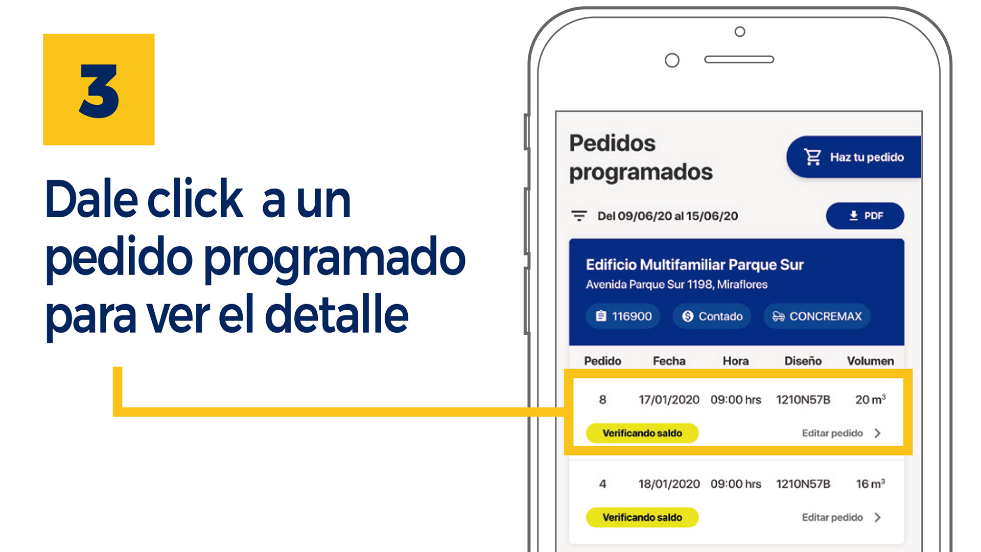 Consulta tu programacion